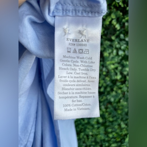 Everlane - The Silky Cotton Relaxed Shirt - Long Sleeve, Lightweight- NWT - 14 - Picture 9 of 10